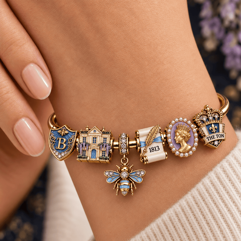 BGT Silver Charm Bracelet Set NTVA