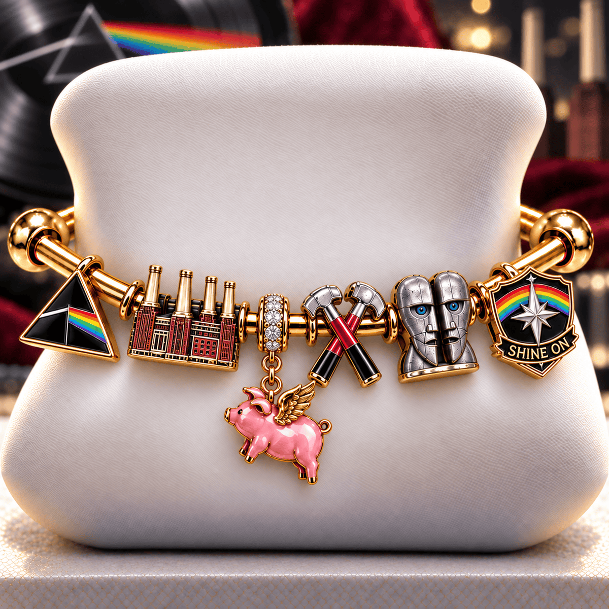 PFD Silver Charm Bracelet Set NTVA
