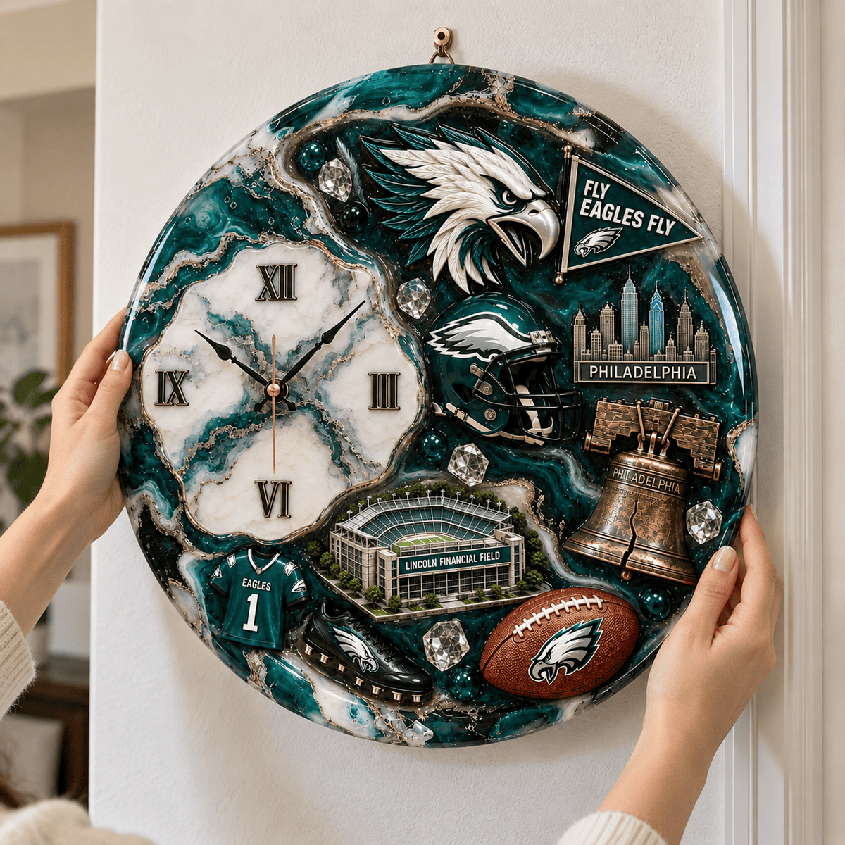 Premium PLDE Statement 3D Decorative Wall Clock DNBN