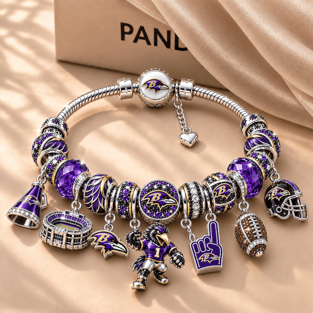 BTR Silver Charm Bracelet Set NTTB