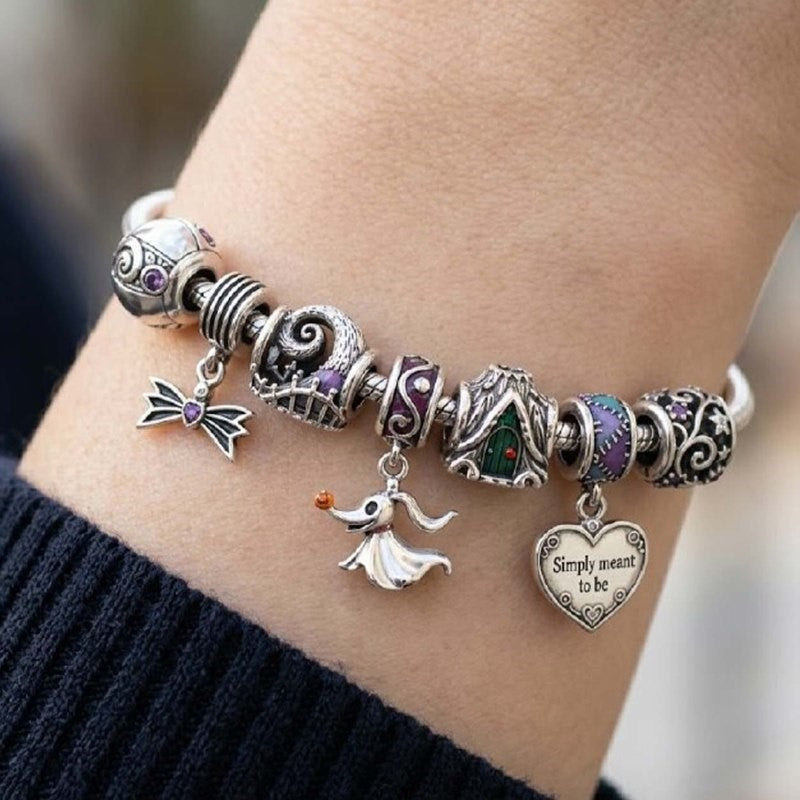 TNBC Silver Charm Bracelet Set HQH