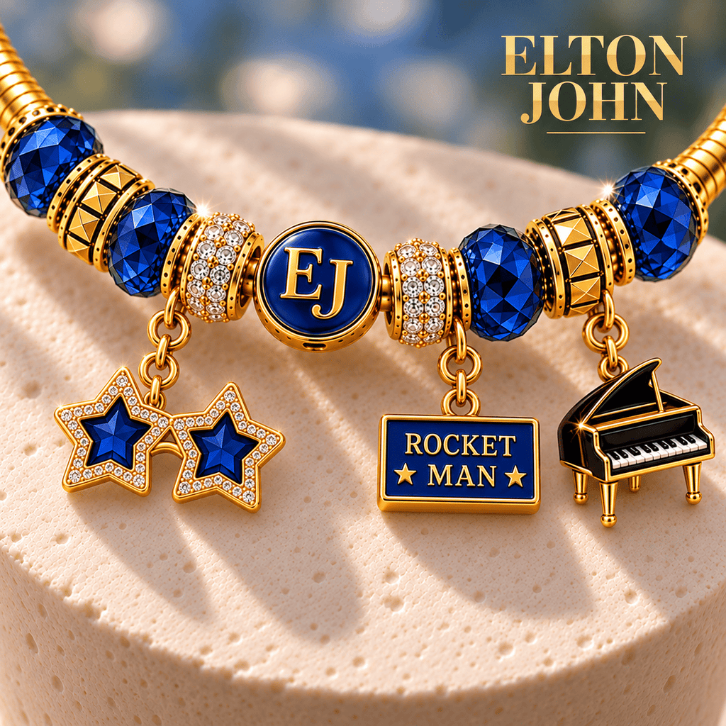 ETJ Gold Charm Bracelet Set NHVH