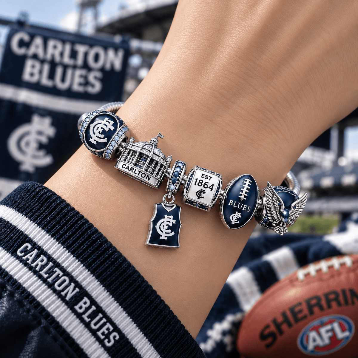 CTBL Silver Charm Bracelet Set PTT