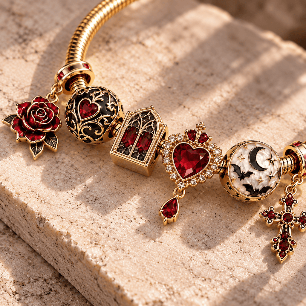 GTRM Gold Charm Bracelet Set TTN